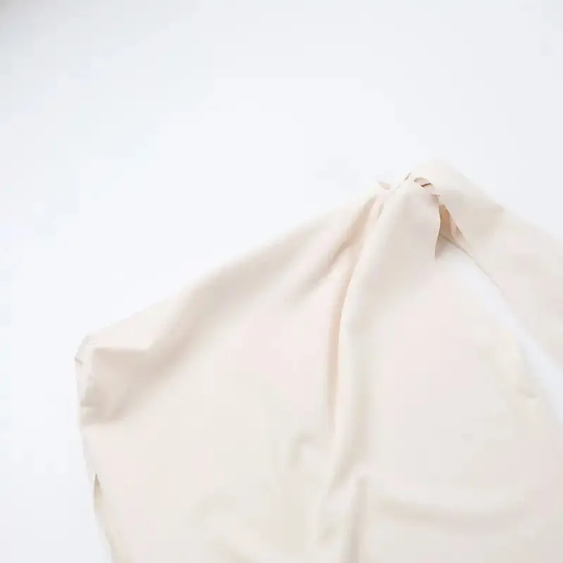 Simple slant neck strap dress